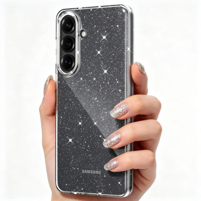 Tech-Protect FlexAir Case for Samsung Galaxy S26+ - Clear and Glitter
