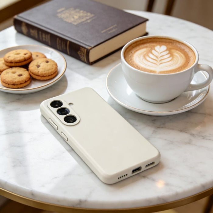 Tech-Protect Silicone MagSafe Case for Samsung Galaxy S26 - Beige