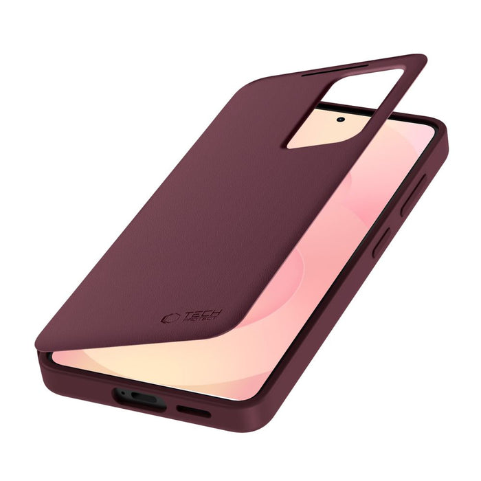 Tech-Protect Wallet Case for Samsung Galaxy S26+ - Burgundy