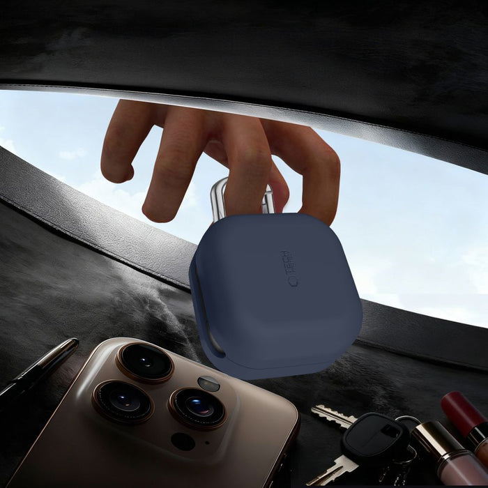 Tech-Protect Silicone Hook Case for Samsung Galaxy Buds 4 / 4 Pro - Black