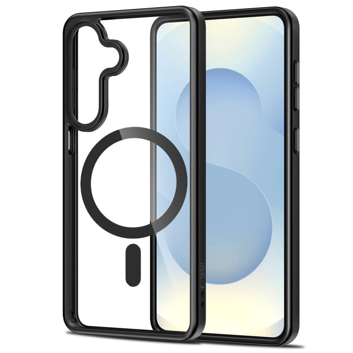 Tech-Protect Magmat MagSafe Case for Samsung Galaxy S26+ - Transparent Black