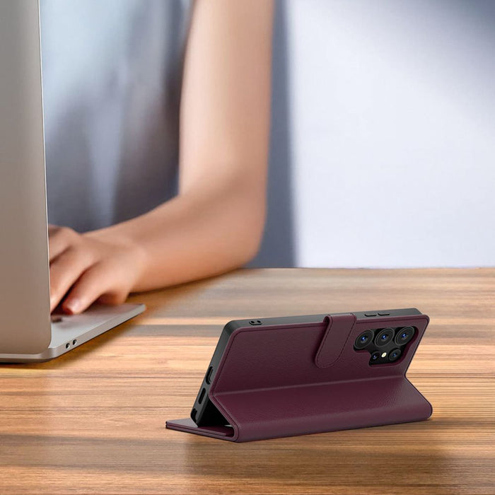 Tech-Protect Wallet Case for Samsung Galaxy A57 5G - Burgundy
