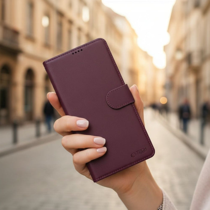 Tech-Protect Wallet Case for Samsung Galaxy A36 / A56 / A37 5G - Burgundy