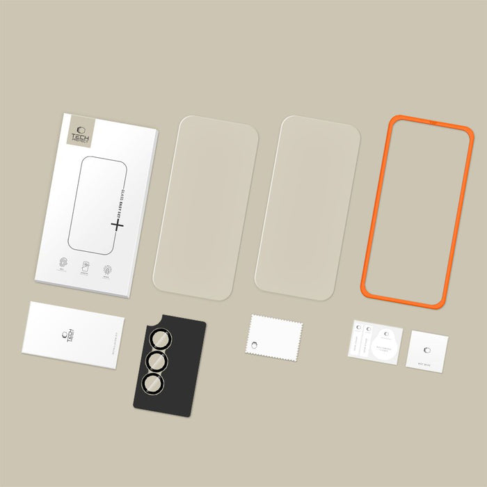 Tech-Protect Easy Set+ 3-Pack Tempered Glass for Samsung Galaxy A57 5G