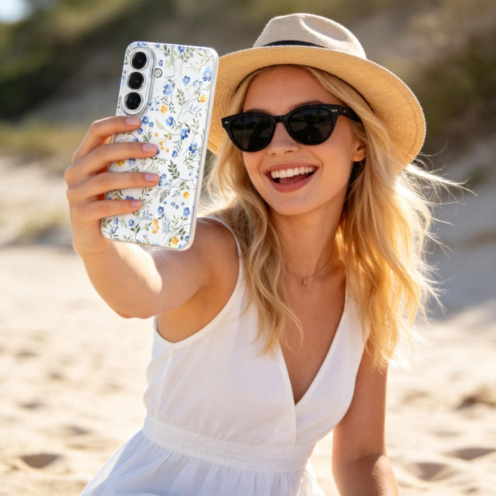 Tech-Protect FlexAir Case for Samsung Galaxy A57 5G - Multicolor Flowers