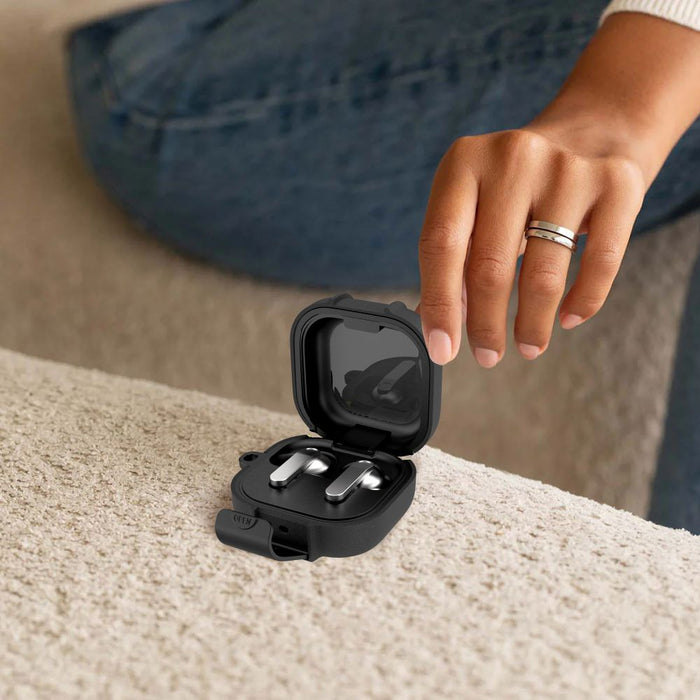 Tech-Protect Slim Hook Case for Samsung Galaxy Buds 4 / 4 Pro - Black