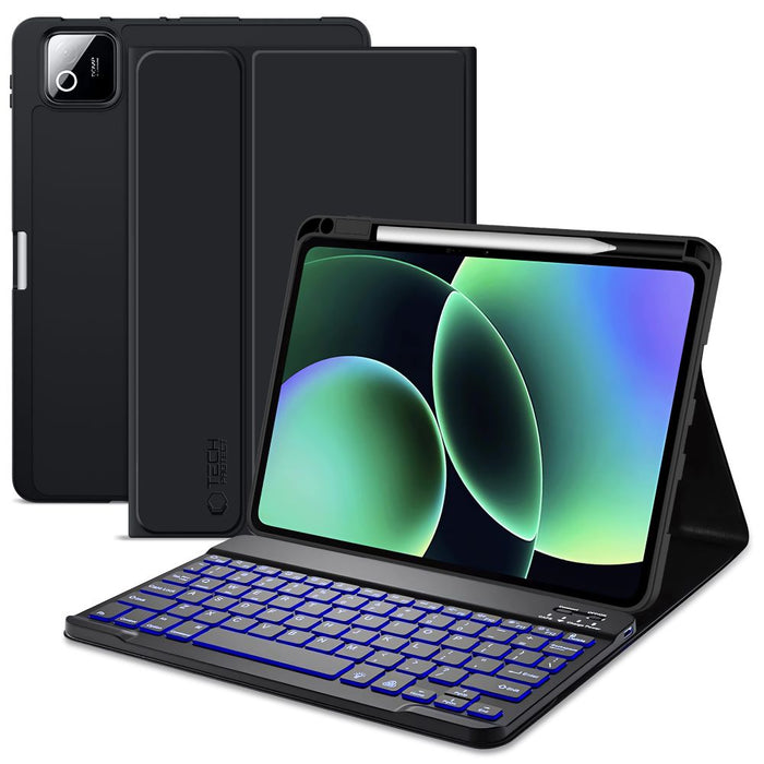 Tech-Protect SC Pen + Keyboard Case for Xiaomi Pad 11.2" 7 / 7 Pro / 8 / 8 Pro - Black