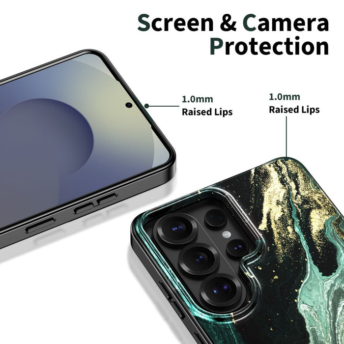 Tech-Protect Lamano MagSafe Case for Samsung Galaxy S26 Ultra - Black and Green