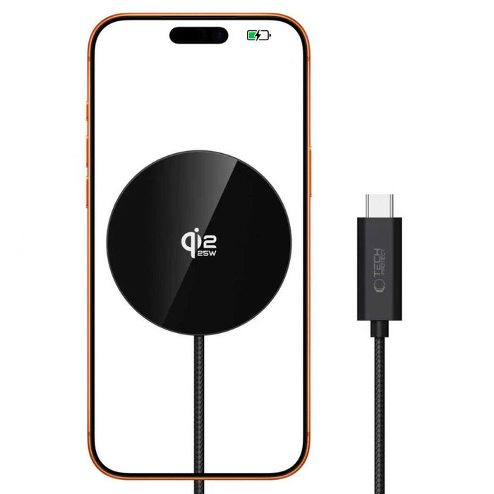 Tech-Protect A50 MagSafe 25W QI2.2 Wireless Charger - Black