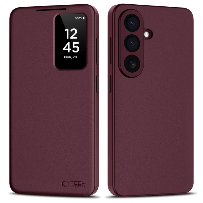 Tech-Protect Smart Wallet Case for Samsung Galaxy A57 5G - Burgundy