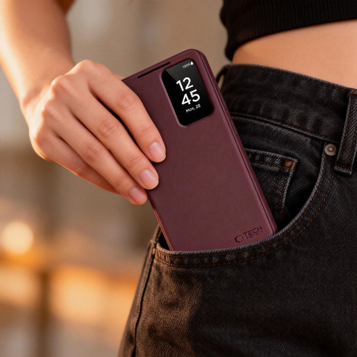 Tech-Protect Smart Wallet Case for Samsung Galaxy A57 5G - Burgundy
