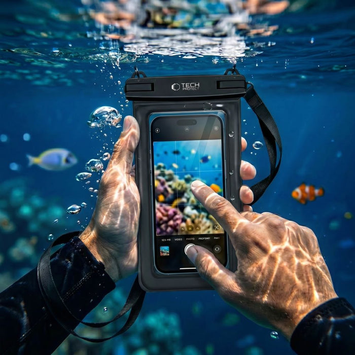 Tech-Protect UWC7 Waterproof Case 6.9" - Black