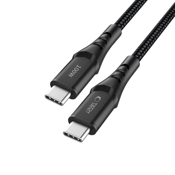Tech-Protect Ultraboost UB11T USB-C / USB-C PD 100W / QC3.0 Cable 200 cm - Black