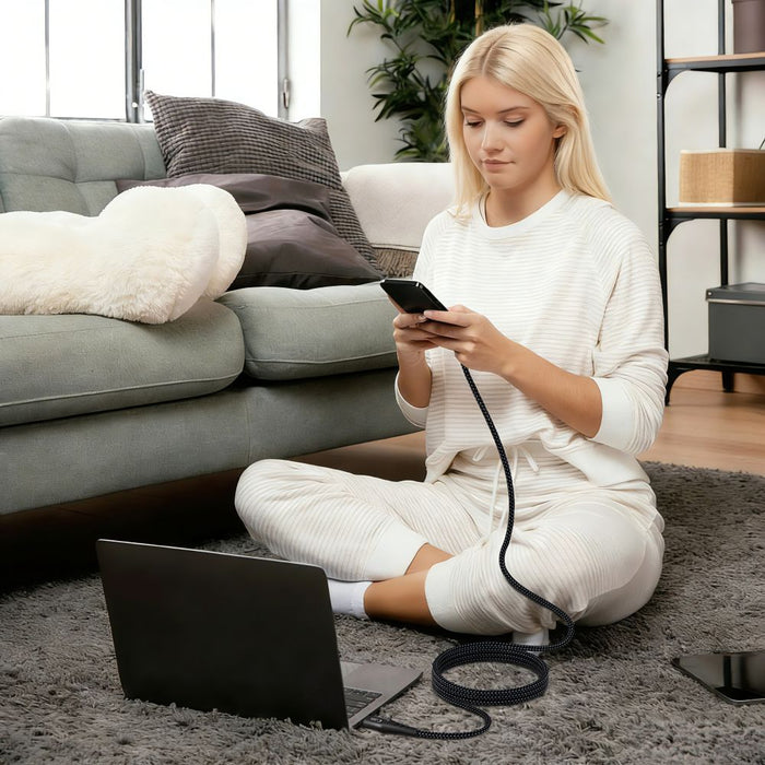 Tech-Protect Ultraboost UB11T USB-C / USB-C PD 100W / QC3.0 Cable 200 cm - Black