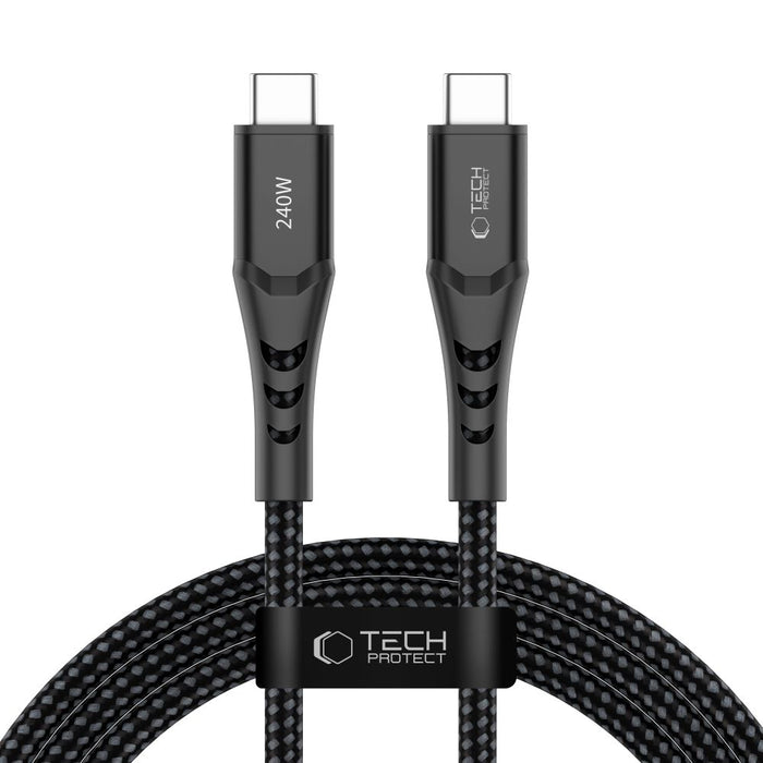 Tech-Protect Ultraboost UB11T USB-C / USB-C PD 240W / QC3.0 Cable 200 cm - Black
