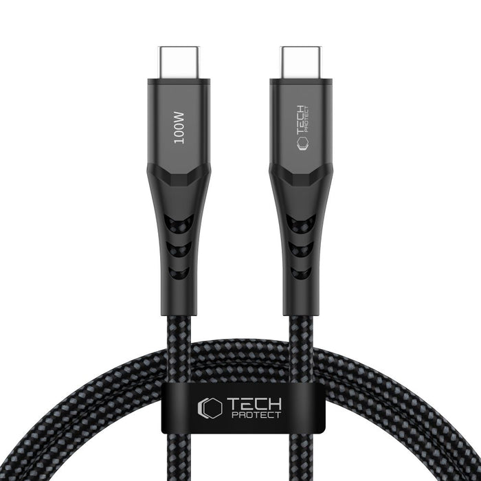 Tech-Protect Ultraboost UB11T USB-C / USB-C PD 100W / QC3.0 Cable 100 cm - Black