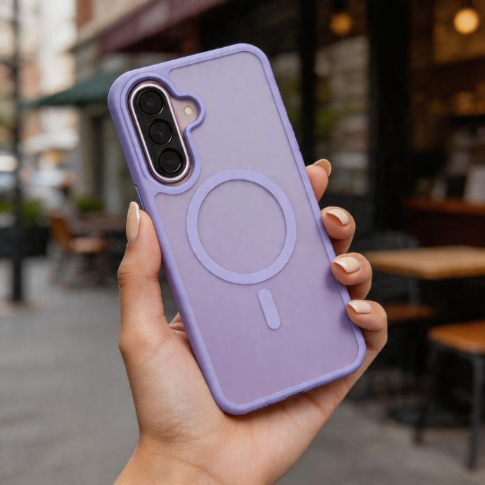 Tech-Protect Magmat MagSafe Case for Samsung Galaxy A36 / A56 / A37 5G - Matte Purple