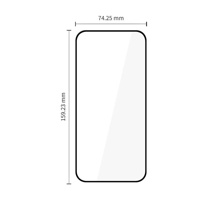 Tech-Protect Glass Fit+ 2-Pack Tempered Glass for Motorola Moto G67 / G77 - Black