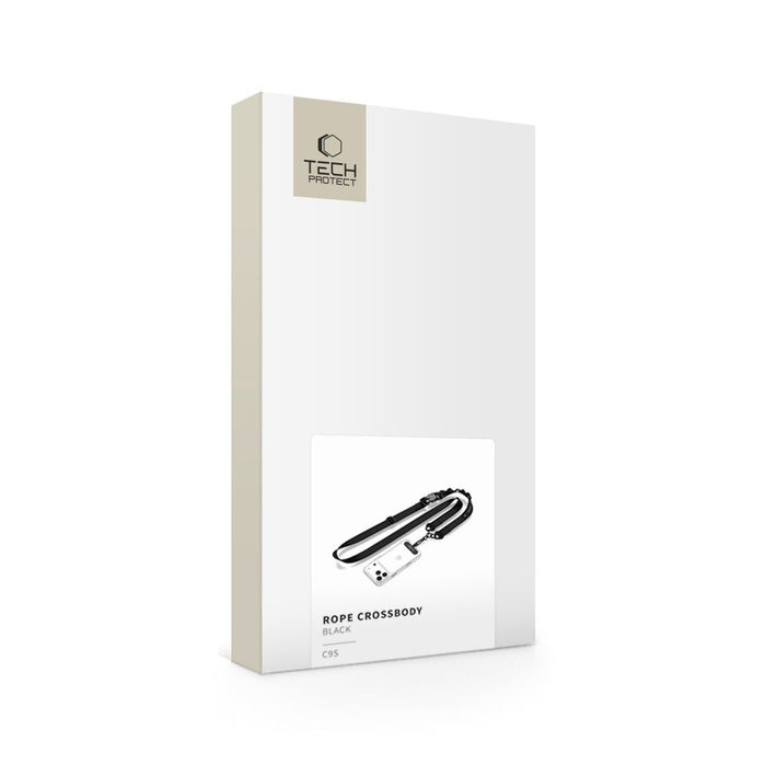 Tech-Protect C9S Rope Crossbody Phone Lanyard - Black