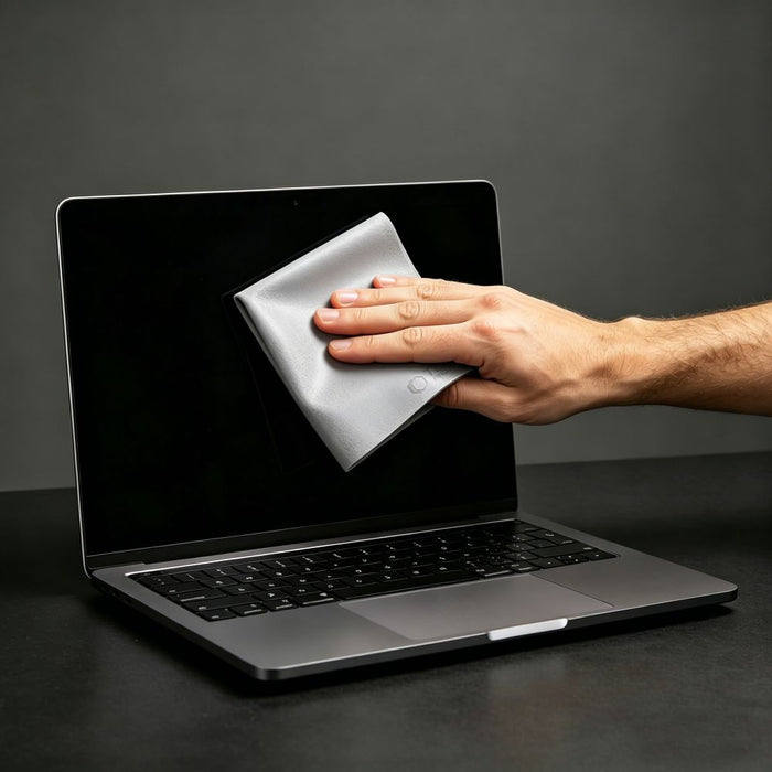 Tech-Protect Polishing Cloth Microfiber Screen Cloth for Laptop 13-14" - Gray