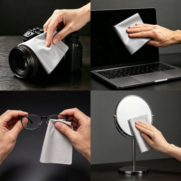 Tech-Protect Polishing Cloth Microfiber Screen Cloth for Laptop 15-16" - Gray