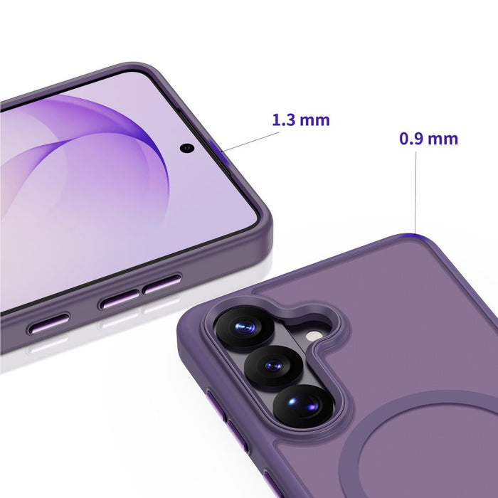 Tech-Protect Magmat MagSafe Case for Samsung Galaxy S26 - Matte Purple
