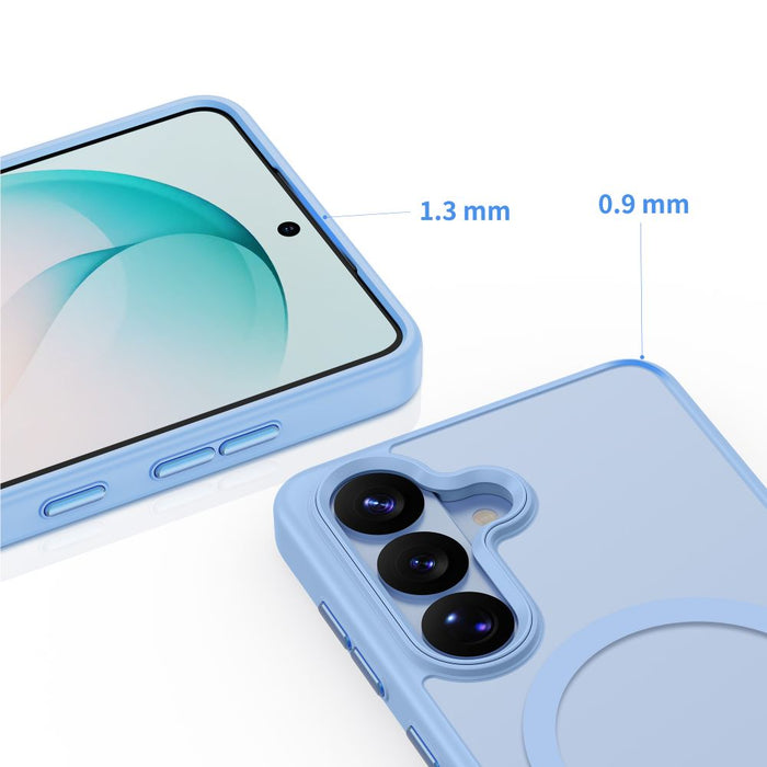 Tech-Protect Magmat MagSafe Case for Samsung Galaxy S26 - Matte Blue