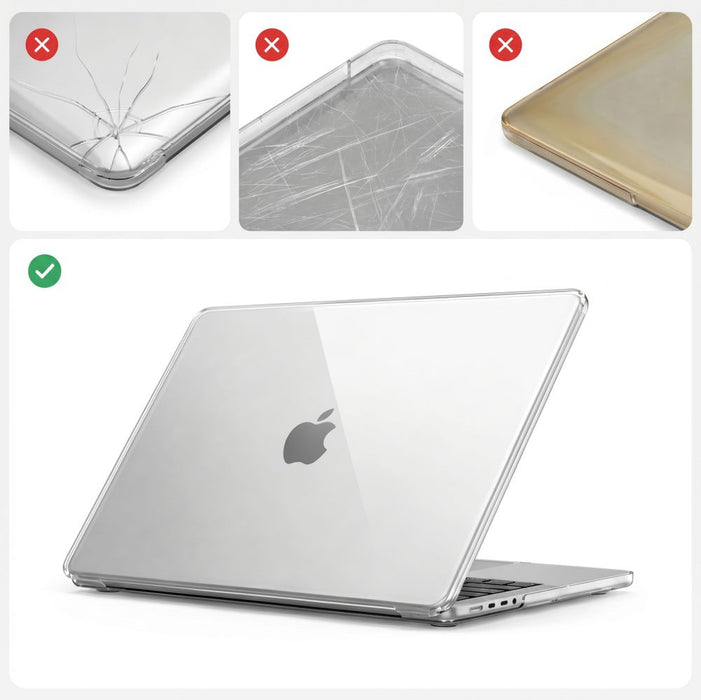 Tech-Protect Softshell Case for MacBook Air 13" 2023 / 2024 / 2025 / 2026 - Transparent