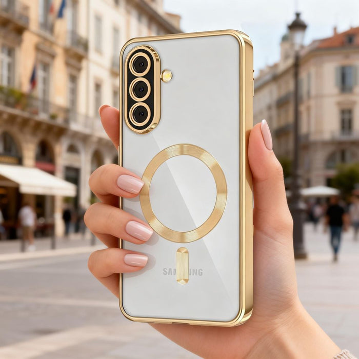 Tech-Protect MagFlex MagSafe Case for Samsung Galaxy A27 5G - Transparent Gold