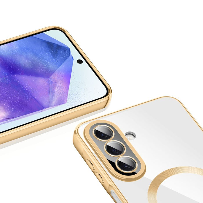 Tech-Protect MagFlex MagSafe Case for Samsung Galaxy A27 5G - Transparent Gold