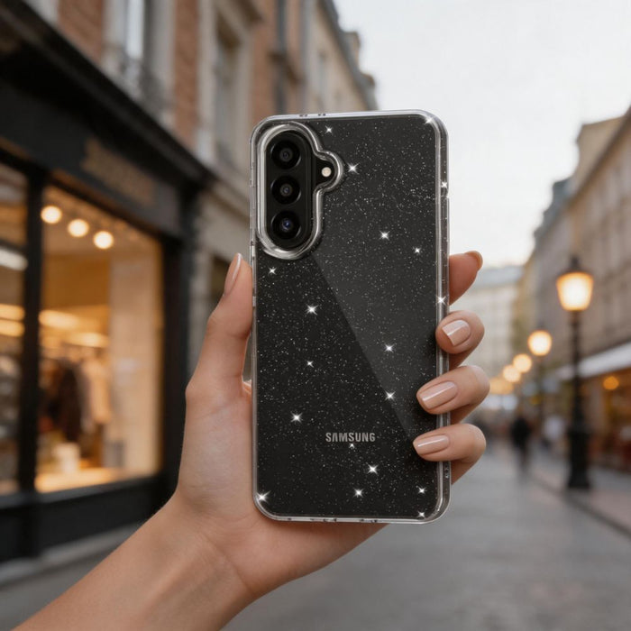 Tech-Protect FlexAir Case for Samsung Galaxy A27 5G - Clear and Glitter