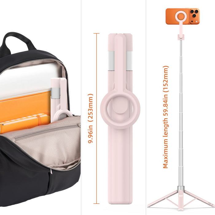 Selfie Stick Tech-Protect L10S Bluetooth - Pink Gray