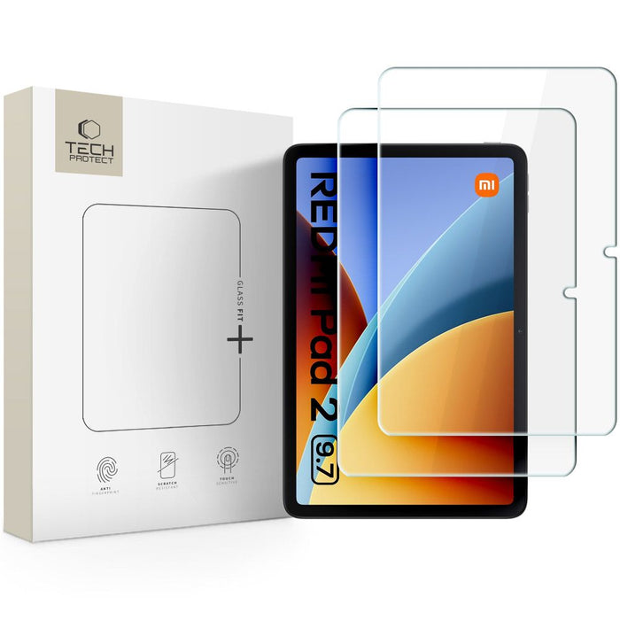 Tech-Protect Glass Fit+ 2-Pack Tempered Glass for Xiaomi Redmi Pad 2 9.7"