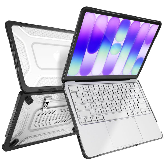 Tech-Protect Kevlar Pro Case for MacBook Neo 13" 2026 - Black and Clear