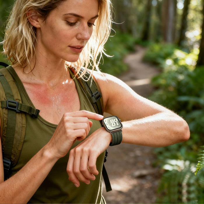 Tech-Protect Nylon Strap for Huawei Watch Fit 3 / 4 / 4 Pro / 5 / 5 Pro - Green