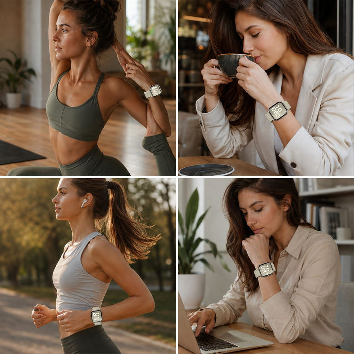 Tech-Protect Nylon Strap for Huawei Watch Fit 3 / 4 / 4 Pro / 5 / 5 Pro - White