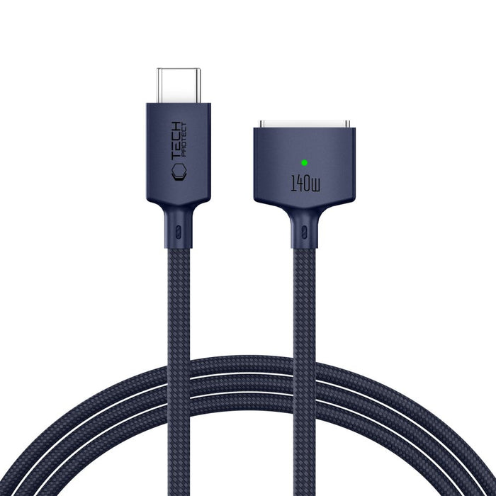 Tech-Protect MMC01 Ultraboost USB-C / USB-C MagSafe 3 140W 200cm Cable for MacBook - Navy Blue