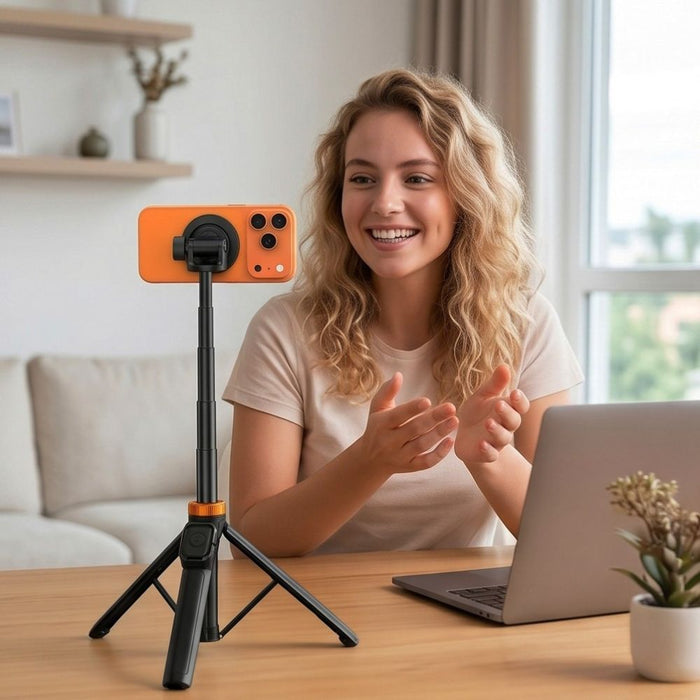 Selfie stick Tech-Protect L03S MagSafe Bluetooth Selfie Stick Tripod - black