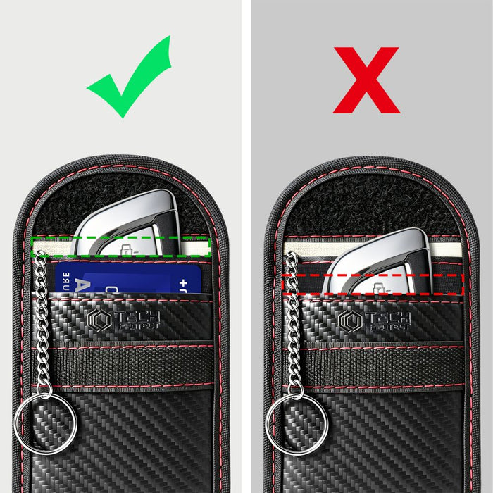 Tech-Protect KLR100 RFID anti-theft case - black and red