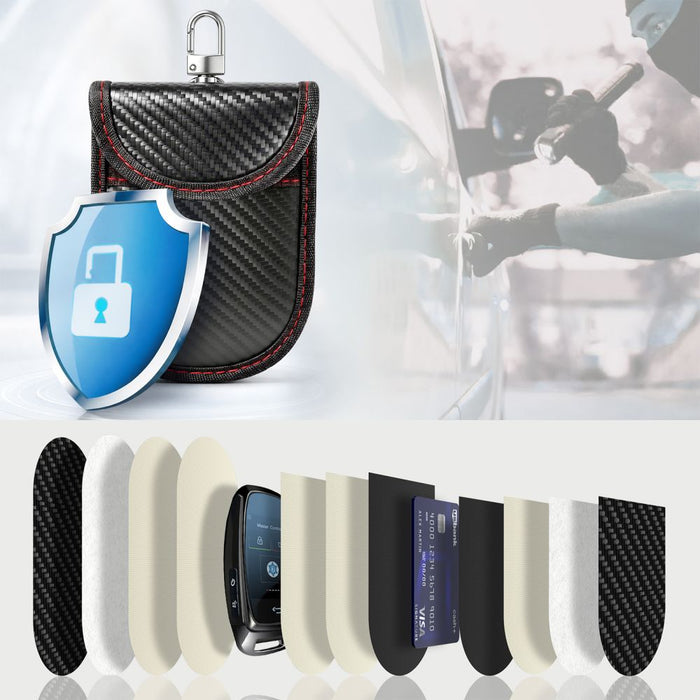 Tech-Protect KLR100 RFID anti-theft case - black and red
