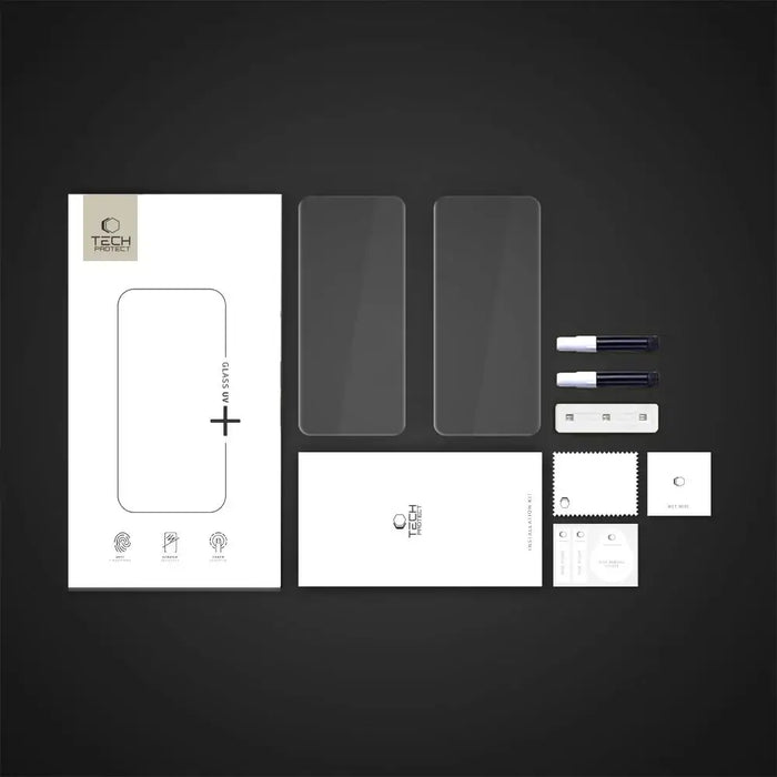 Tech-Protetect Glass UV+ 2-pack tempered glass for Realme 14 Pro 5G - transparent - Cell phone tempered