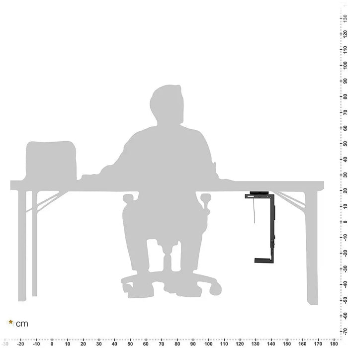 Techly ICA-CS 66 CPU holder Under desk CPU holder Black - MountsKOM-UCH<<<ComputersKOM<<<ActionPL