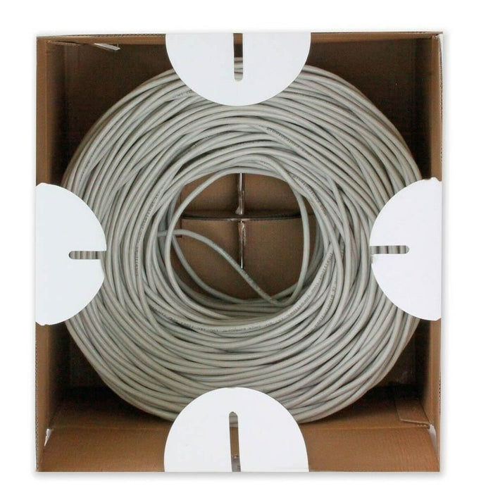 UTP Category 5e Rigid Network Cable Techly 025640 Grey 305 m