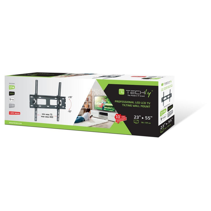Techly 23-55" Wall Bracket for LED LCD TV Tilting" ICA-PLB 131M