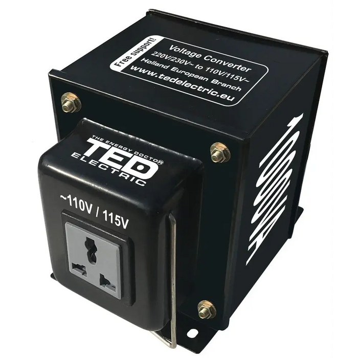 TED ELECTRIC voltage converter 220V / 110V Up / Down 1000VA TED003645 - Батерии за UPS и СОТ-аларми<<<Батерии и зарядни