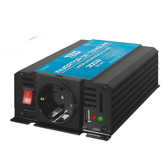 Inverter 12/220 V DC/AC 300/600W Pure Sine Wave TED000408 TED ELECTRIC