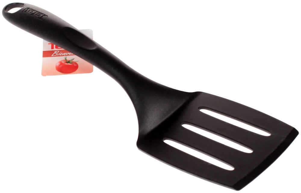 Tefal 2743712, Bienvenue, Slotted spatula, Kitchen tool, With holes, Up to 220°C, Dishwasher safe, black