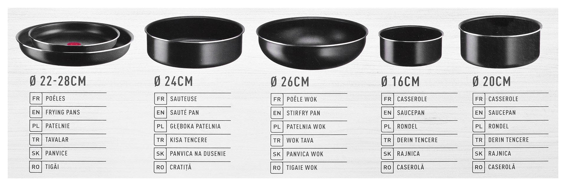 TEFAL Ingenio Easy Cook Clean 13 piece pot set