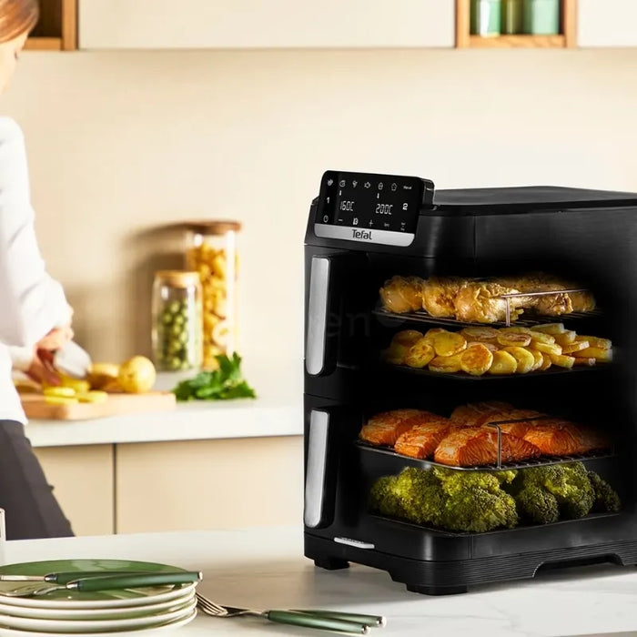 Tefal EY7568E0 Crispy Stack Af Genius+Acc Blk