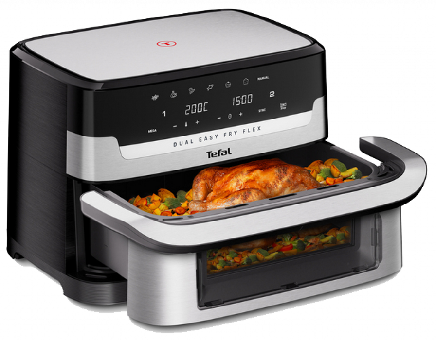 Dual-zone Deep Fryer TEFAL Dual Easy Fry Flex EY922DE0
